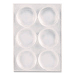 Bumpers, 0.5" dia, Clear, 40/Pack
