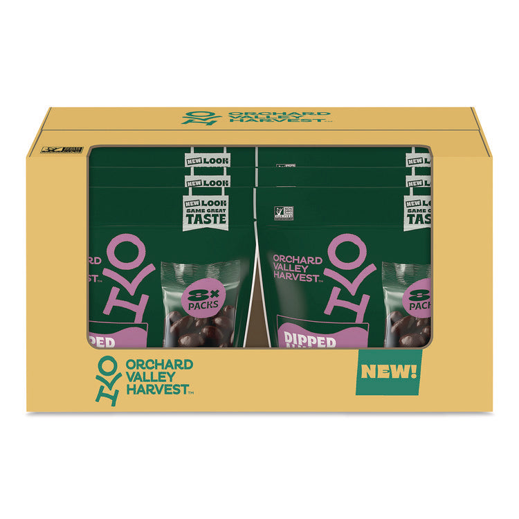 Dipped Almonds, Dark Chocolate, (8) 1 oz Bags