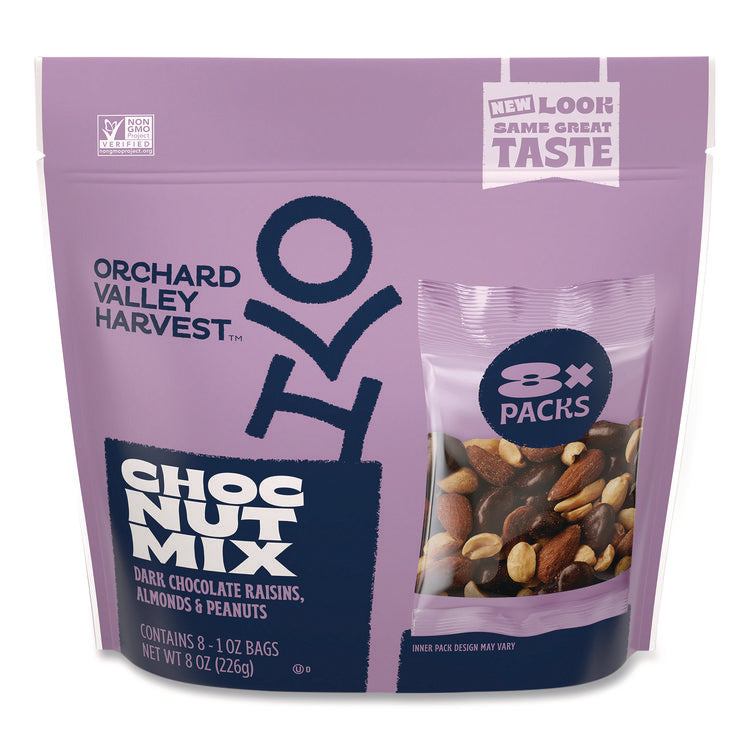 Chocolate Raisin Nut Mix, (8) 1 oz Bags