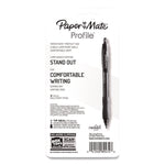 Profile Ballpoint Pen, Retractable, Bold 1.4 mm, Blue Ink, Translucent Blue Barrel, 4/Pack