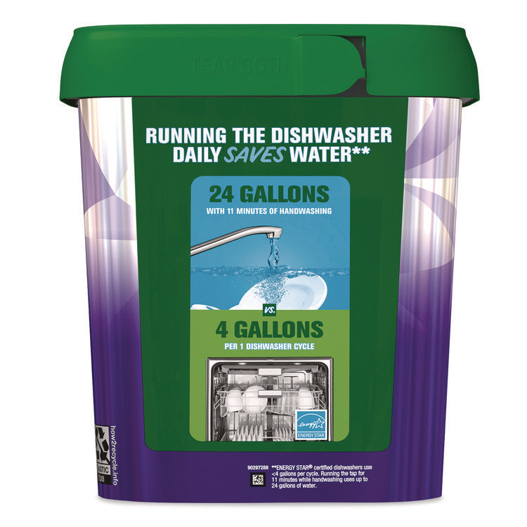 Platinum Plus ActionPacs Dishwasher Detergent Pods, Fresh Scent, 28.4 oz Tub, 52/Pack