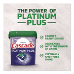 Platinum Plus ActionPacs Dishwasher Detergent Pods, Fresh Scent, 20.7 oz Tub, 38/Pack