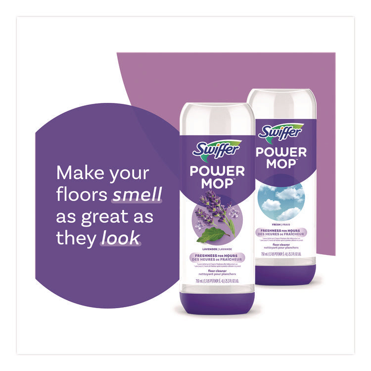 PowerMop Mopping Pads, 15.4 x 5.3, White/Purple, 8/Pack