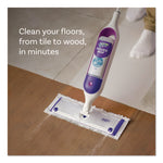 PowerMop Mopping Pads, 15.4 x 5.3, White/Purple. 11/Pack