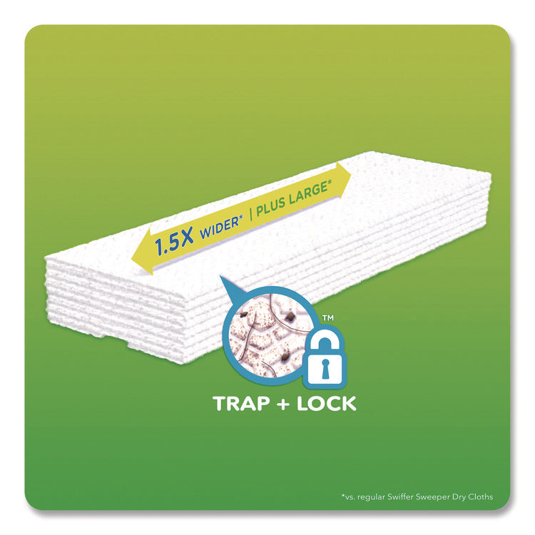 Sweeper XL Dry Refill Cloths, 16.9 x 9.8, White, 16/Box