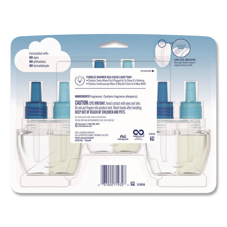 PLUG Air Freshener Refills, Ocean, 0.87 oz, 3/Pack