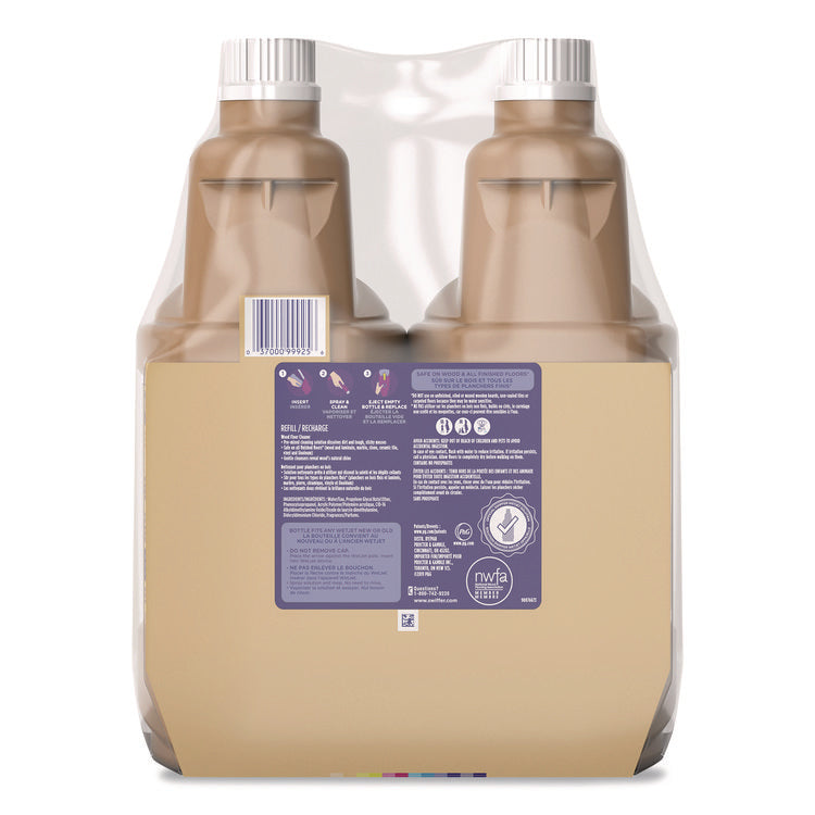 WetJet System Wood Cleaning Solution Refill, Woodsy Scent, 42.2 oz Bottle, 2/Pack