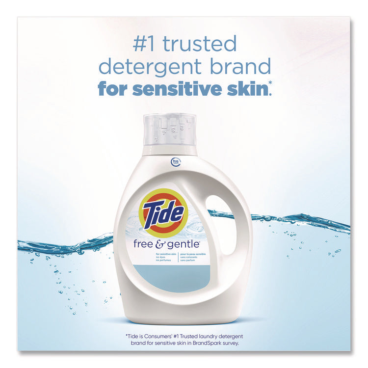 Free and Gentle Liquid Laundry Detergent, 64 Loads, 84 oz Bottle