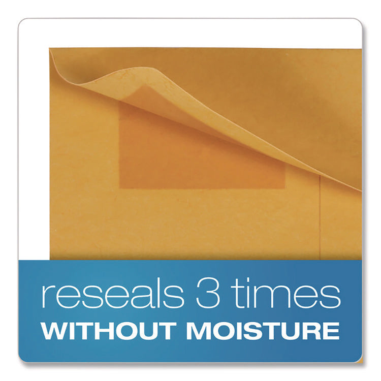Redi-Seal Coin and Small Parts Envelope, #7, Cheese Blade Flap, Redi-Seal Adhesive Closure, 3.5 x 6.5, Kraft Brown, 500/Box