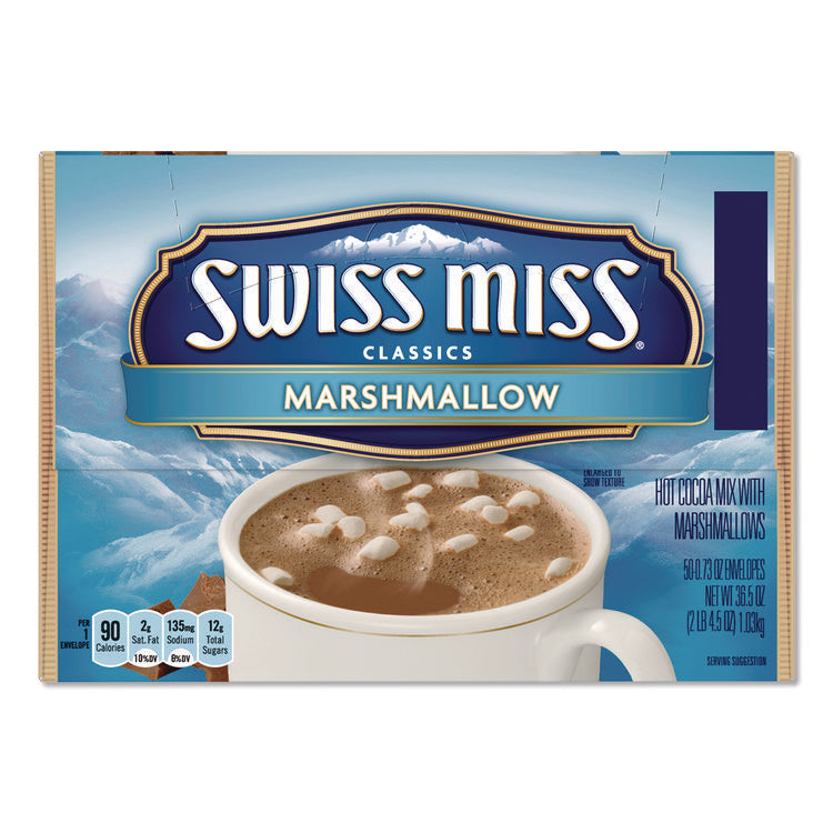 Marshmallow Hot Cocoa Mix, 0.73 oz Packet, 50/Box