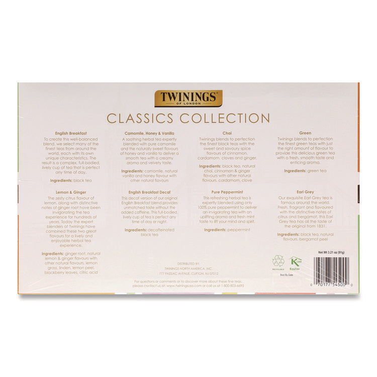 Classics Collection Assorted Tea Bags, 48/Box