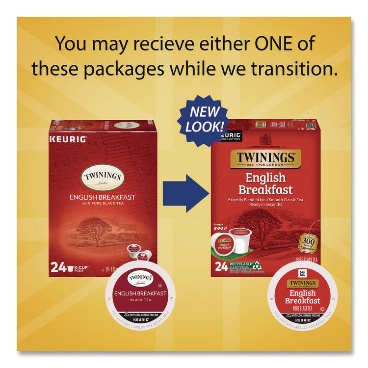 Tea K-Cups, English Breakfast. 0.11, 24/Box