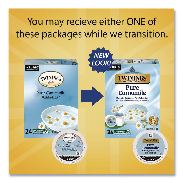 Tea K-Cups, Pure Camomile, 0.11 oz, 24/Box