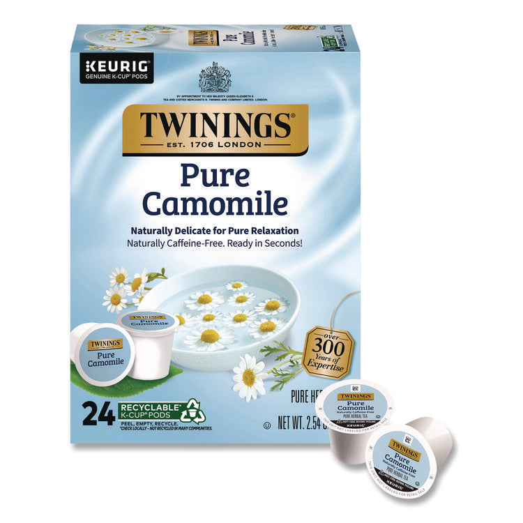 Tea K-Cups, Pure Camomile, 0.11 oz, 24/Box