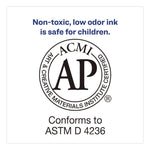 MARKS A LOT Large Desk-Style Permanent Marker with Metal Pocket Clip, Broad Bullet Tip, Black