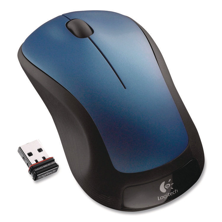 M310 Wireless Mouse, 2.4 GHz Frequency/30 ft Wireless Range, Left/Right Hand Use, Peacock Blue