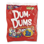 Dum-Dum-Pops, Assorted Flavors, Individually Wrapped, 2 lb Bag, 200 Pieces/Bag, 6 Bags/Carton