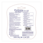 PinStripe USB 3.0 Flash Drive, 16 GB, Assorted Colors, 5/Pack