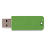 PinStripe USB 3.2 Flash Drive, 64 GB, Assorted Colors, 5/Pack