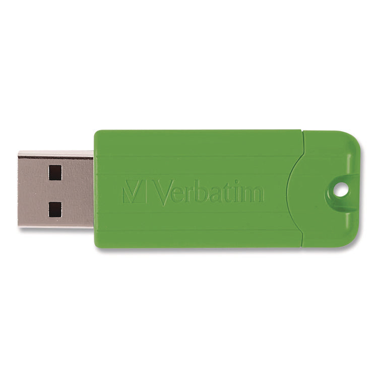 PinStripe USB 3.2 Flash Drive, 64 GB, Assorted Colors, 5/Pack