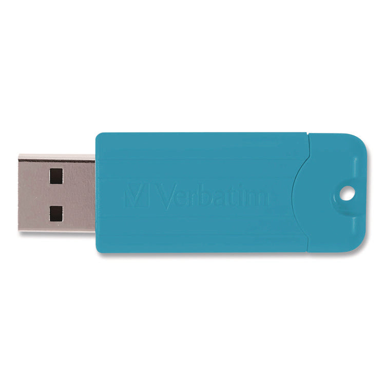 PinStripe USB 3.2 Flash Drive, 64 GB, Assorted Colors, 5/Pack