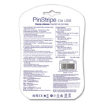 PinStripe USB 3.0 Flash Drive, 128 GB, Blue/Green/Red, 3/Pack