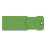 PinStripe USB 3.0 Flash Drive, 128 GB, Blue/Green/Red, 3/Pack