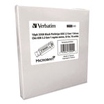 Pinstripe USB 3.2 Flash Drive, 32 GB, Black 10/Pack