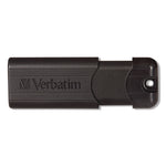 Pinstripe USB 3.2 Flash Drive, 32 GB, Black 10/Pack