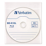 CD/DVD Sleeves, White, 50/Pack