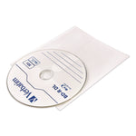 CD/DVD Sleeves, White, 50/Pack