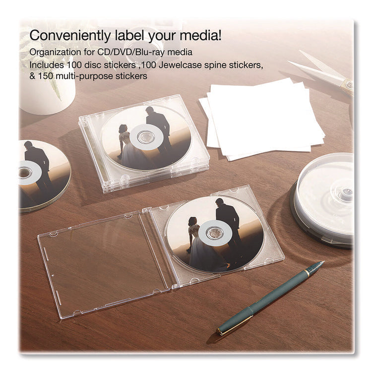 Inkjet Media Labels, Matte White, 50 Sheets/Pack