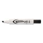 MARKS A LOT Desk-Style Dry Erase Markers, Broad Chisel Tip, Black