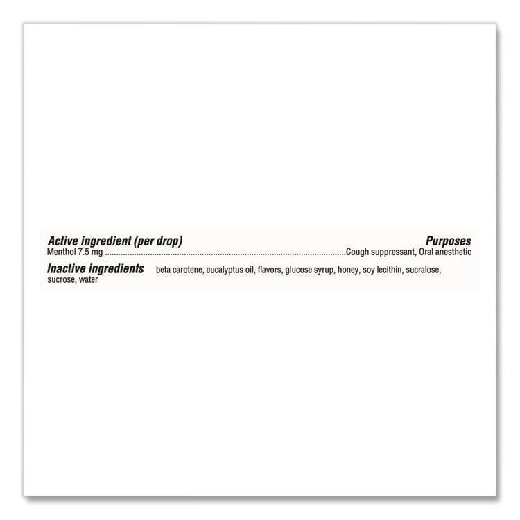 Relief Menthol cough Suppressant - Oral Anesthetic, Honey Lemon, 30/Pack