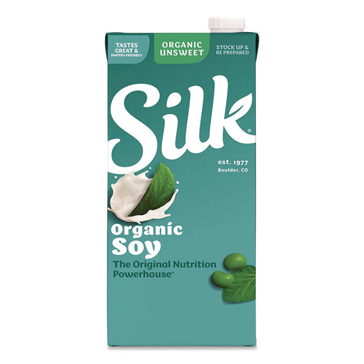Soymilk, Unsweetened Original, 32 oz, 6/Carton