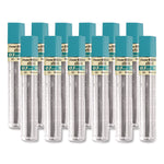 Super Hi-Polymer Lead Refills, 0.7 mm, HB, Black, 12 Leads/Tube, 12 Tubes/Box