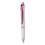 EnerGel RTX Deluxe Gel Pen, Retractable, Medium 0.7 mm, Black Ink, Pearl/Translucent Pink Barrel, Dozen