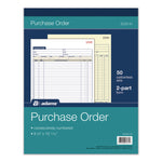 Multipart Purchase Order Pad, Two-Part Carbonless, 8.38 x 10.19, 50 Forms Total