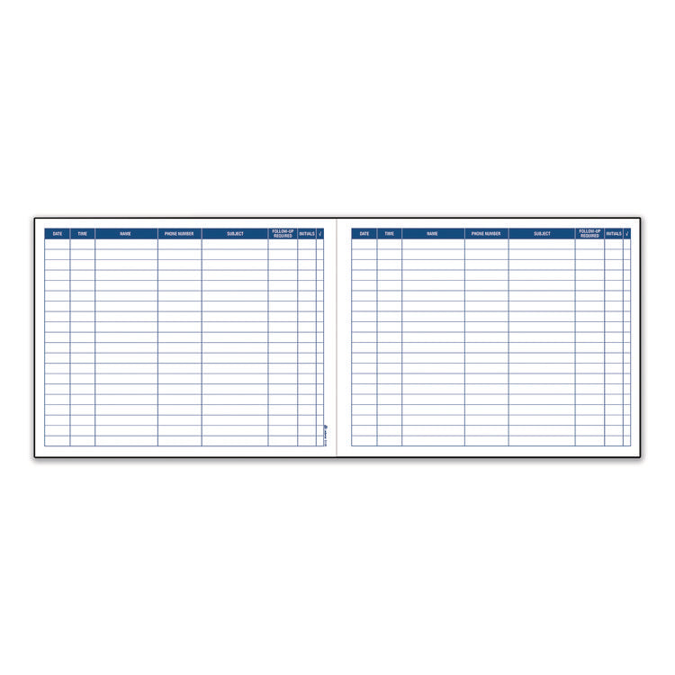 Activity Logbook, 8 Columns, Blue/White Cover, 11 x 8.5 Sheets, 50 Sheets/Book