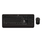 Advanced Wireless Mouse and Keyboard Combo, 2.4 GHz Frequency, 33 ft Wireless Range, Black