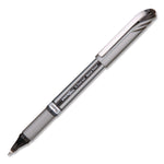 EnerGel NV Gel Pen, Stick, Medium 0.7 mm, Black Ink, Gray/Black Barrel
