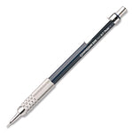 GraphGear 500 Mechanical Drafting Pencil, 0.5 mm, HB (#2), Black Lead, Black/Silver Barrel
