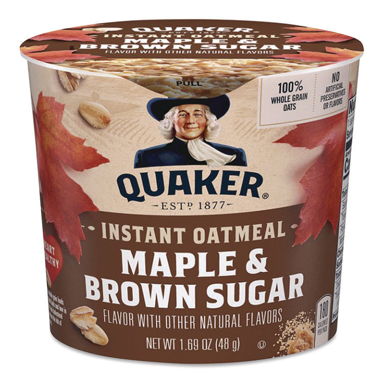 Instant Oatmeal, Maple Brown Sugar, 1.69 oz Packet, 24/Carton