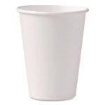 Paper Hot Cups, 12 oz, White, 50/Pack