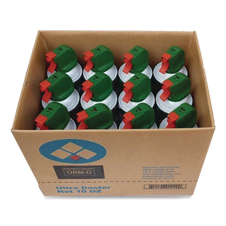 Industrial Strength Compressed Air Duster Cleaner, 10 oz Can, 12/Carton