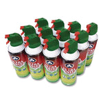 Industrial Strength Compressed Air Duster Cleaner, 10 oz Can, 12/Carton