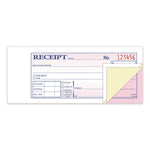 Multipart Money/Rent Receipt Book, Three-Part Carbonless, 6.69 x 2.75, 50 Receipts/Book, 3 Books/Pack