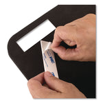 Tack/Write Dry Erase Marker Board, 25.5" x 17.5", Black/White Surface, Black Plastic Frame