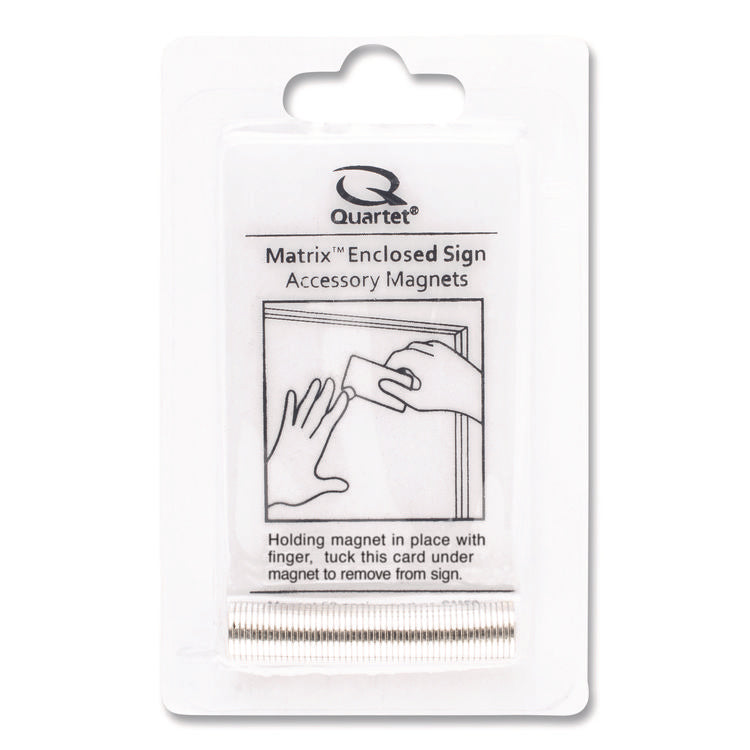 Matrix Magnets, Circles, 0.38" Diameter, Silver, 50/Pack