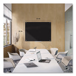 Black Glass Dry Erase Board, 48" x 36" (Actual Size: 47" x 35"), Black Surface